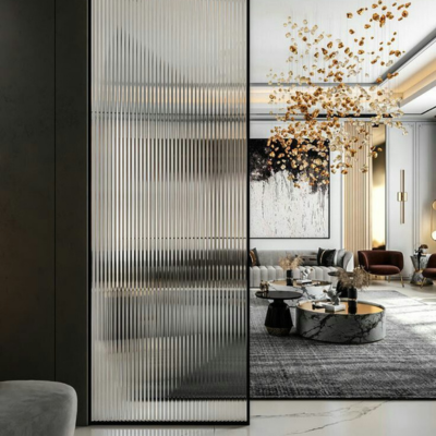 Frosted Glass Partition