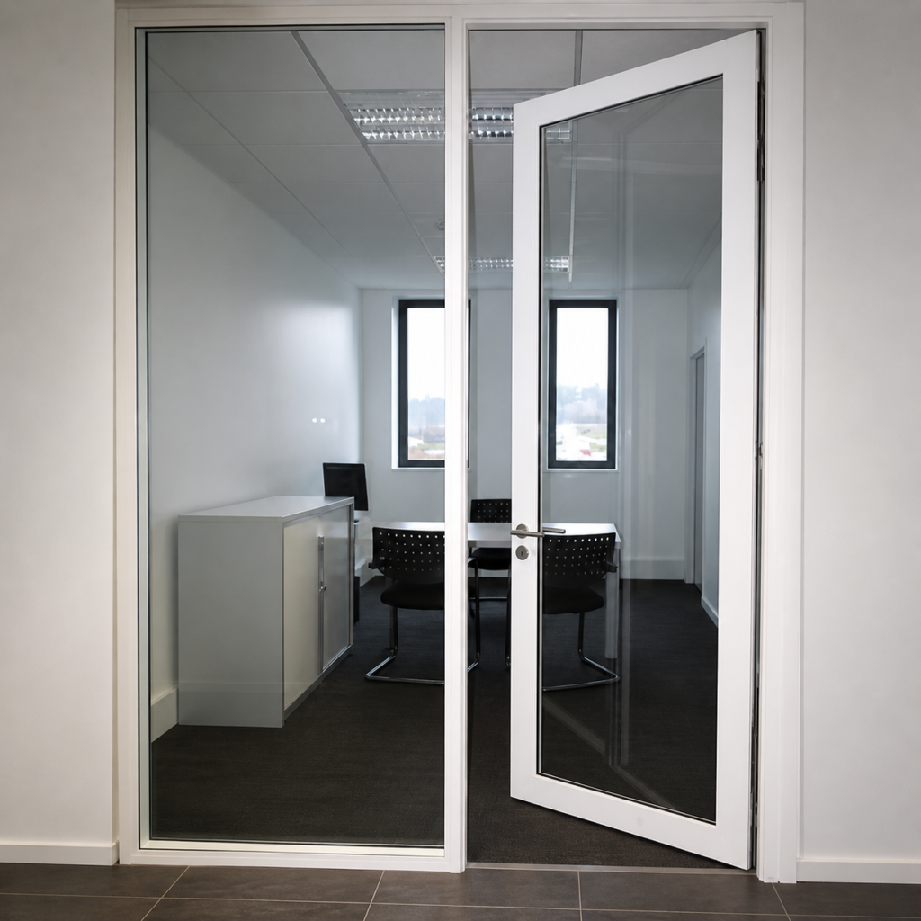 glass swing door