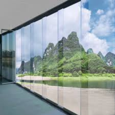 frameless slide & fold partition