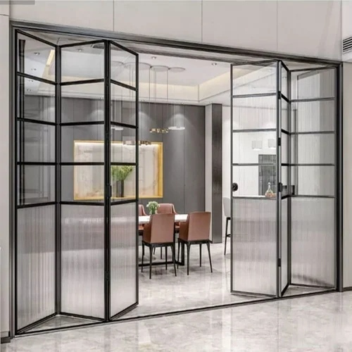 Aluminium sliding folding partition