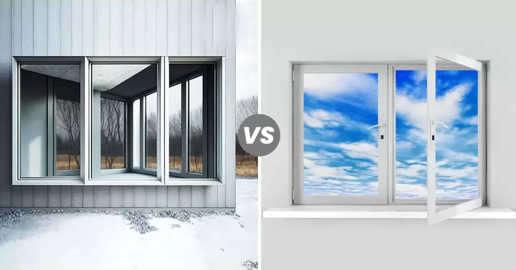Difference between upvc windows and system aluminium windows 
