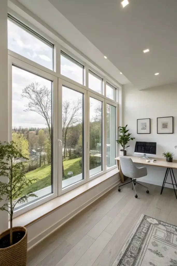 upvc windows in living room area